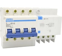 Дифференциальный автомат ANDELI DZ47LE-32 4P, 25A, 30mA, тип AC, характеристика С ADL02-012