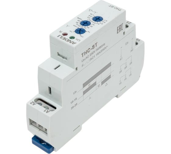 Реле задержки времени запуска ANDELI THC-ST звезда/треугольник, AC230 ADL09-104