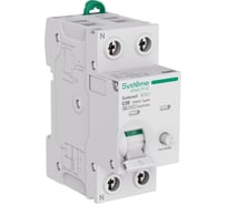 Автоматический выключатель дифференциального тока (АВДТ) Systeme Electric Systeme9 1 P+N, хар-ка C, 6 A, 6 kA, 300 мА, Тип-A, 230 В S9D58606