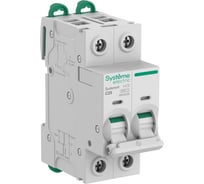Автоматический выключатель Systeme Electric Systeme9 (АВ) C 25A 2P 6kA 400В S9F22225