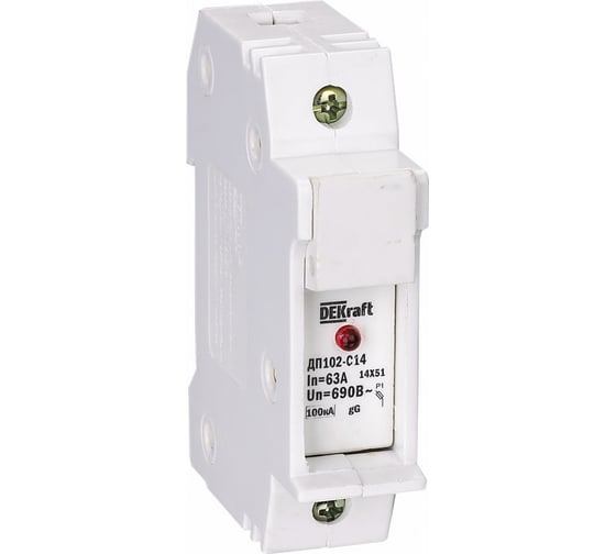 Держатель предохранителей DEKraft ДП102-С10-1Р 21383DEK