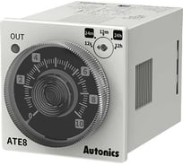 Аналоговый таймер Autonics ATE8-41D, 1с/10с/1мин/10мин/1ч, 2(t1c), 240В/24-240В A1050000286R