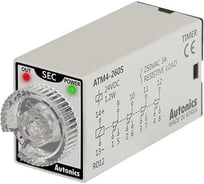 Аналоговый таймер Autonics ATM4-260S, миниатюрный, 4PDT конт., 6-60с/6-60мин, 24В A1050000179R