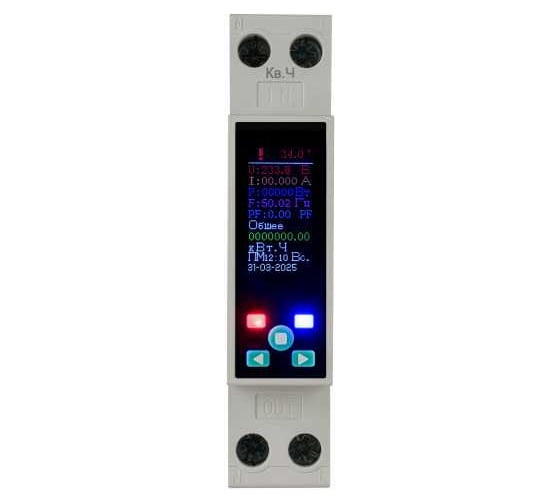 Смарт реле контроля напряжения и тока Релеон Wi-Fi, Tuya, 1НО 50А; 230В AC RV301823050 1