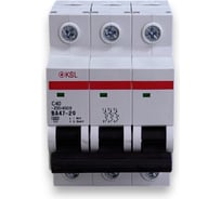 Автоматический выключатель KRASO 3P 40A C BA47-29 4.5кА KSL 3P40A C BA47-29 4.5kA KSL