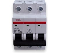 Автоматический выключатель KRASO 3P 32A C BA47-29 4.5кА KSL 3P32A C BA47-29 4.5kA KSL