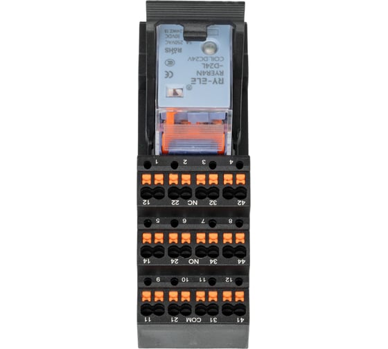 Четырехконтактный релейный модуль CONTA CR-024-4FC-10, 31 ММ, 24VDC (упак 10шт) 00-00013120