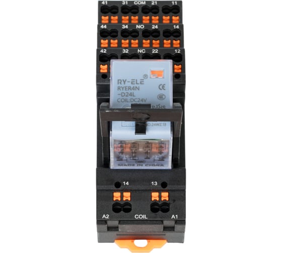 Четырехконтактный релейный модуль CONTA CR-024-4FC-10, 31 ММ, 24VDC (упак 10шт) 00-00013120