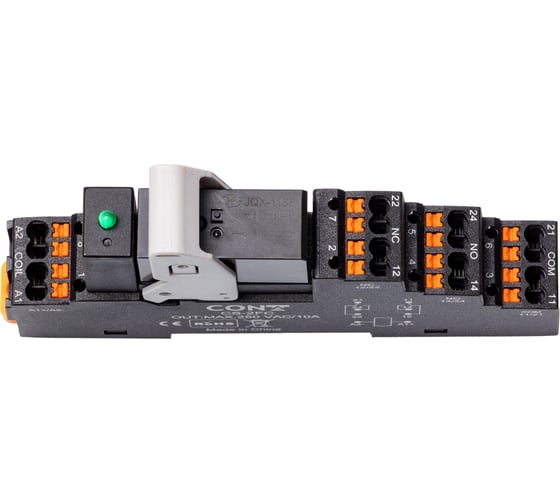 Двухконтактный релейный модуль CONTA CR-024-2FC-10, 15 ММ, 24VDC (упак 10 шт) 00-00013118