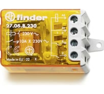 Шаговое реле Finder установка на панель, 3 шага, 2НО контакта 10А, 230В AC, 270682300000
