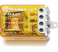 Шаговое реле Finder, установка на панель 4 шага, 2НО контакта 10А 230В AC, 270582300000
