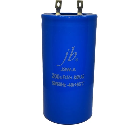 Конденсатор пусковой JB Capacitors , 200мкФ, 330В, 50x100, JSW-A (CD60-А) (клеммы) JSWR1201J00005001000A-400