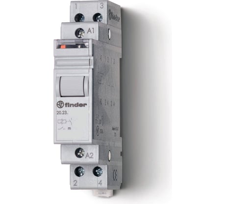 Модульное импульсное реле Finder, 1НО + 1НЗ 16А = 24В DC, 202390240000