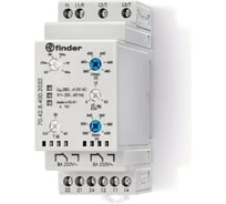 Реле контроля фаз Finder пониж/повыш напряж, обрыв/черед., выход 2co 8а, 380-415в, 704284002032