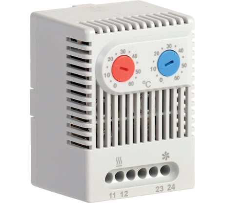 Двухканальный термостат IEK NO+NC от 0 до +60 C YCE-DTNO-NC-60