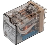 Промежуточное реле Finder 4 перекидных контакта 7А, = 12В DC, 553490120000