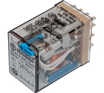 Промежуточное реле Finder 4 перекидных контакта 7А, = 220В DC, 553492200040