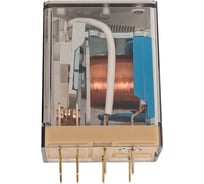 Промежуточное реле Finder 2 перекидных контакта 10А, = 24В DC, 553290240000