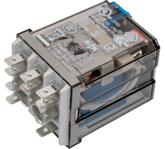 Силовое реле Finder 3 перекидных контакта 16А, = 24В DC, 623390240040