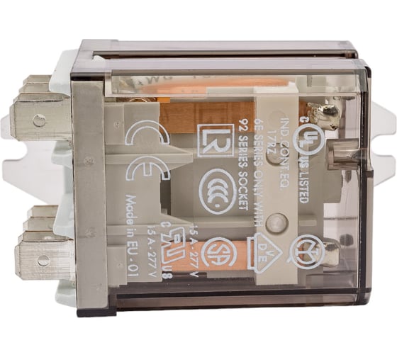 Силовое реле Finder 2 CO конт. 16а, 110в Ac, подключение через fAston, фланц монт., 628281100000