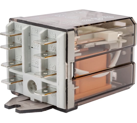 Силовое реле Finder 2 CO конт. 16а, 110в Ac, подключение через fAston, фланц монт., 628281100000