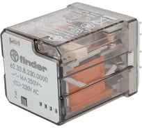 Силовое реле Finder 3 перекидных контакта 16А, 230В AC, 623382300000