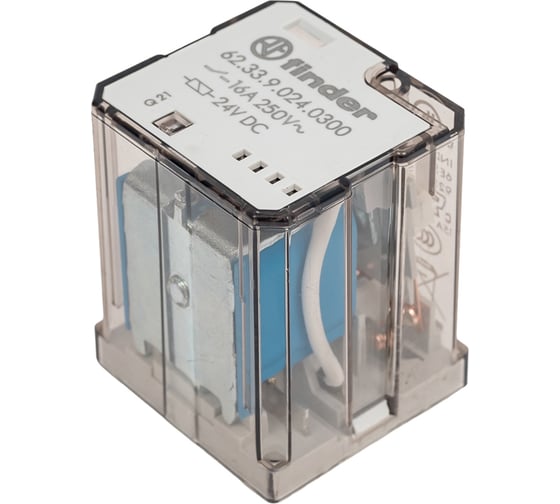 Силовое реле Finder 3НО контакта, зазор 3мм. 16А, = 24В DC, 623390240300