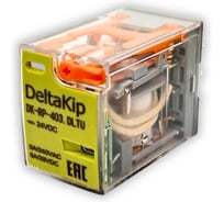 Промежуточные реле DELTAKIP серии DK-RP (403.DLTU, 4 конт., 24V DC, 5A) (уп.10шт) DK-K0000003_10