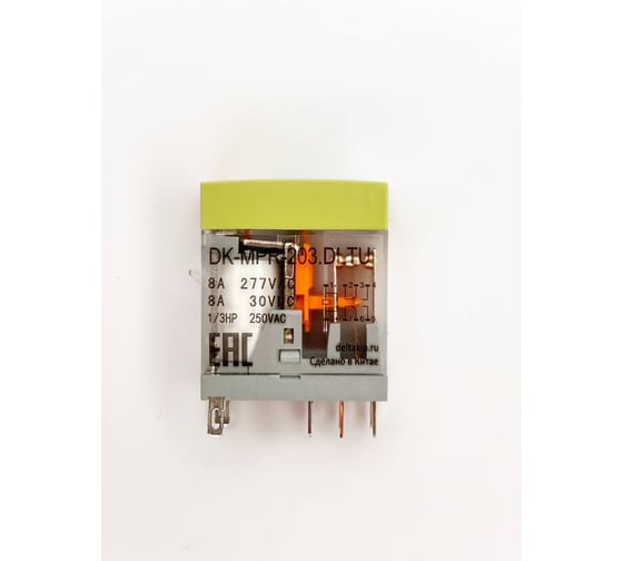 Промежуточные реле в компактном корпусе DELTAKIP Серии DK-MPR (203DLTU, 2 конт., 24V DC, 8А, IP40) (уп.10шт) DK-K0000028_10