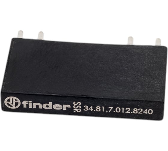 Ультратонкое твердотельное реле Finder = 12в чувст. пост. тока, вых. цепь 1но 2а, Ac, 348170128240