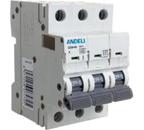Автоматический выключатель ANDELI DZ66-63/3P 40A 6kA тип C ADL01-258