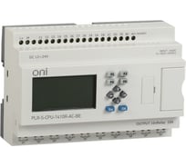 Логическое реле ONI PLR-S. CPU1410R 220В AC с экраном PLR-S-CPU-1410R-AC-BE
