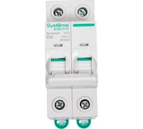 Автоматический выключатель (АВ) Systeme Electric Systeme9 хар-ка C, 32 A, 2 P, 10 kA, 400 В S9F32232