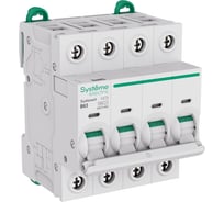 Автоматический выключатель (АВ) Systeme Electric Systeme9 хар-ка B, 63 A, 4 P, 6 kA, 400 В S9F21463