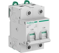 Автоматический выключатель (АВ) Systeme Electric Systeme9 27 мм, хар-ка B, 63 A, 2 P, 10 kA, 400 В S9H31263