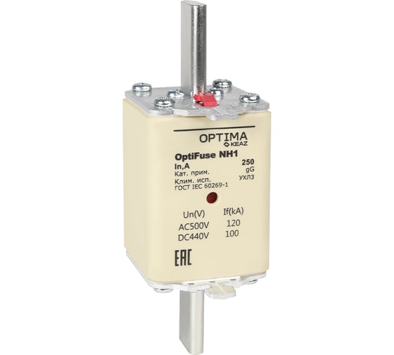 Вставка плавкая КЭАЗ OptiFuse NH1-250-gG-УХЛ3 374947