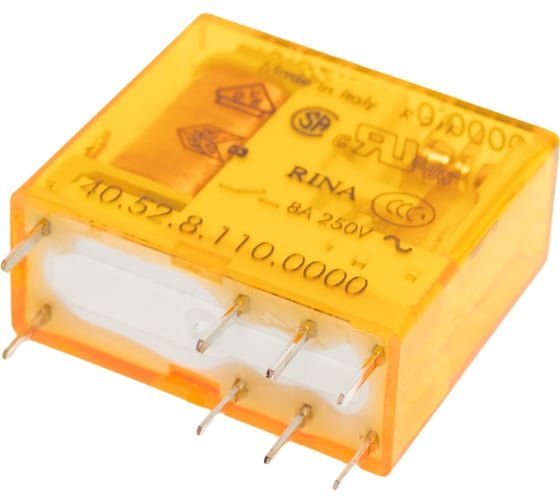 Миниатюрное реле Finder 2 перекидных контакта 8А, 110В AC, 405281100000
