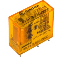 Миниатюрное реле Finder 1 перекидной контакт 10А, 230В AC, 405182300000