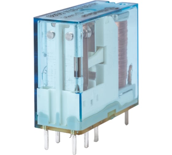 Миниатюрное реле Finder 2 перекидных контакта 8А, = 24В DC, 405290240000