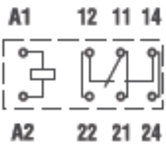 Миниатюрное реле Finder 1 перекидной контакт 16А, = 12В DC, 406190120000