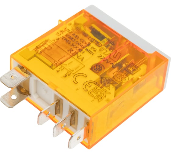 Миниатюрное промышленное реле Finder 1 CO конт. 16а, 230в Ac, подключение через fAston, 466182300040