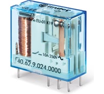 Миниатюрное реле Finder 2 перекидных контакта 10А, = 110В DC, AgNi, 406291100000