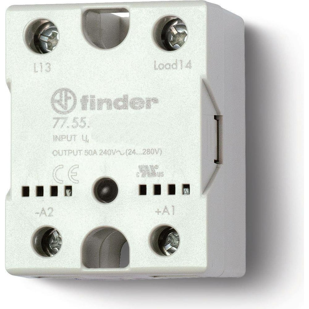 Твердотельное реле Finder выход 50а, 24…240в ас, питание 24в Dc функц ...