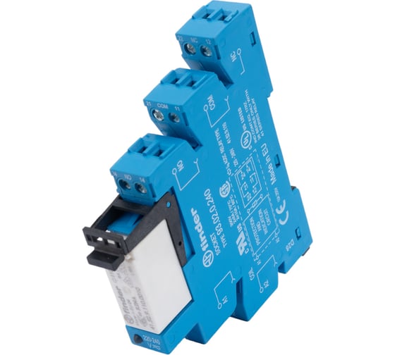 Интерфейсный модуль реле Finder 2 CO конт. 8а, = 240в Ac/Dc, винт. зажимы, 385202400060