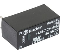 Низкопрофильное твердотельное реле Finder = 24В DC, выходная цепь 1НО 5А, 1, 5-35В DC, 418170249024