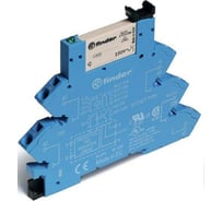 Интерфейсный модуль реле Finder, 1 CO конт. 6а = 24в чувст. пост. тока, пруж. зажимы, 386170240050