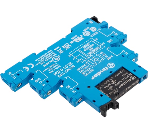 Интерфейсный модуль реле Finder 1 CO конт. 6а, /= 24в Ac/Dc, винт. зажимы, 385100240060