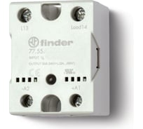 Твердотельное реле Finder выход 50а, 24…240в ас, питание 230в Ac функц "включ.при пер, 775582308250PAS