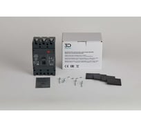 Автоматический выключатель в литом корпусе 3D Electro ВА-32ТМ, 125/80А, 35кА, ТМ, 3Р E3D-MCCB32TM-80A-L-3P