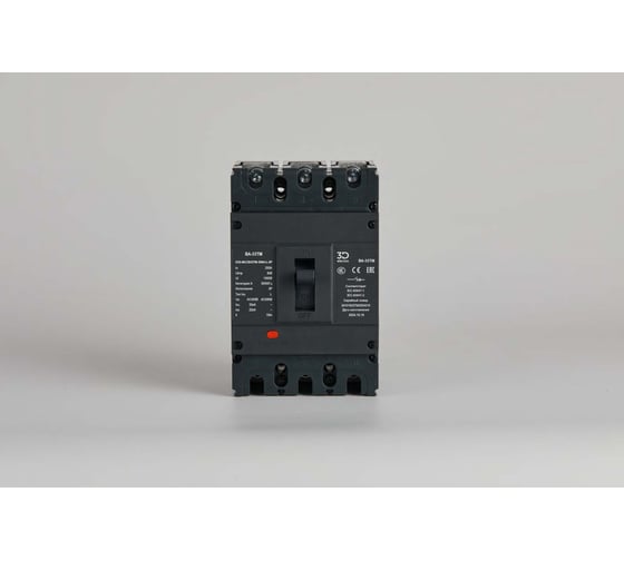 Автоматический выключатель в литом корпусе 3D electro ВА-33ТМ, 250/125А, 35кА, ТМ, 3Р E3D-MCCB33TM-125A-L-3P